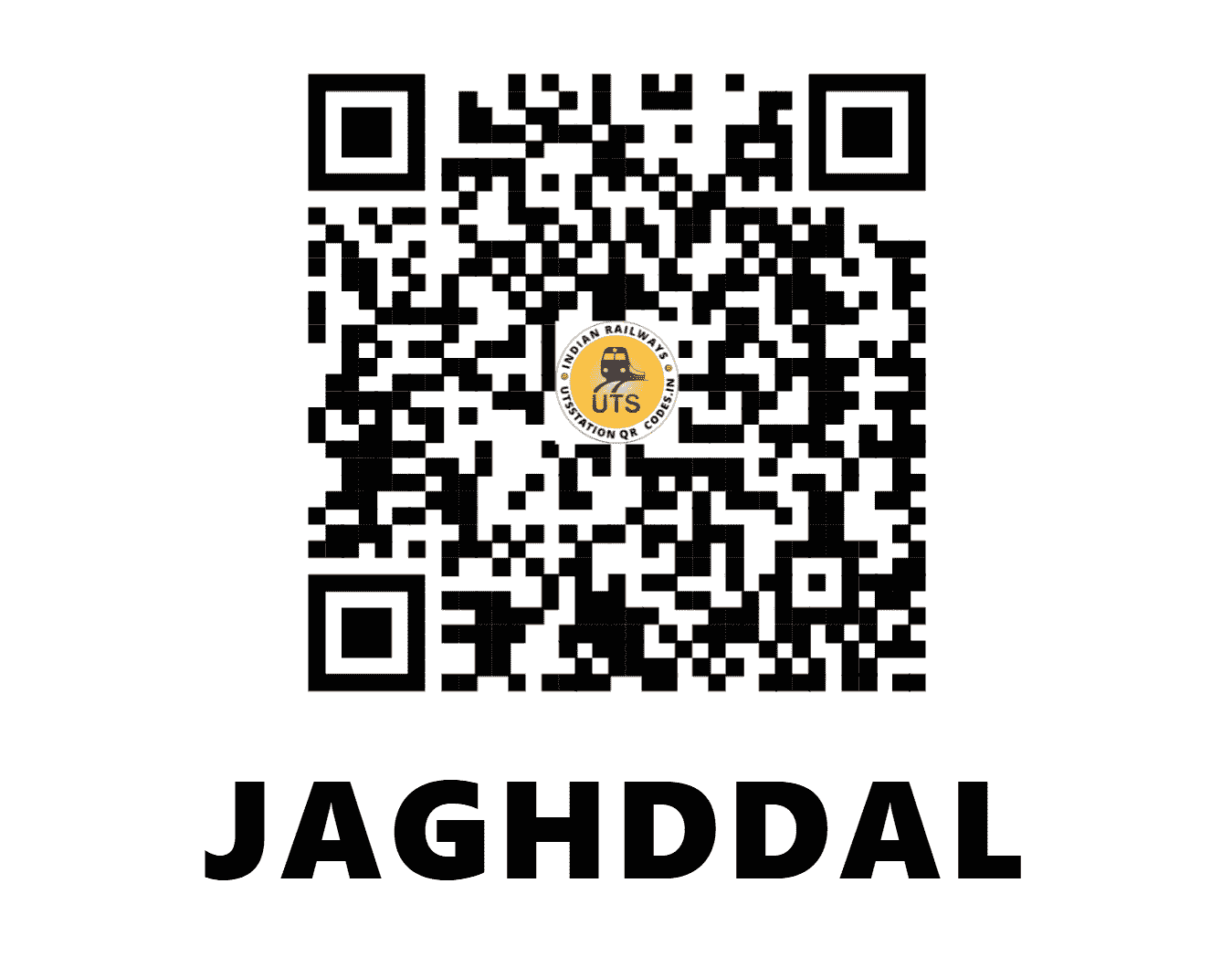 UTS QR Code for JAGHDDAL - JGDL - ER (WEST BENGAL)